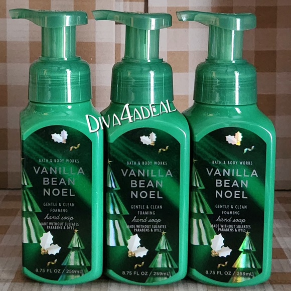 3X Bath & Body Work VANILLA BEAN NOEL Foam Hand Soap Bundle - Picture 1 of 2